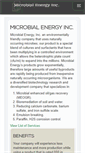 Mobile Screenshot of microbialenergyinc.com