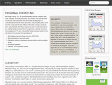 Tablet Screenshot of microbialenergyinc.com
